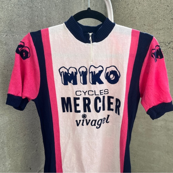 Rare VTG Miko Cycles Mercier Vivagel Cycling Shirt - Picture 2 of 11